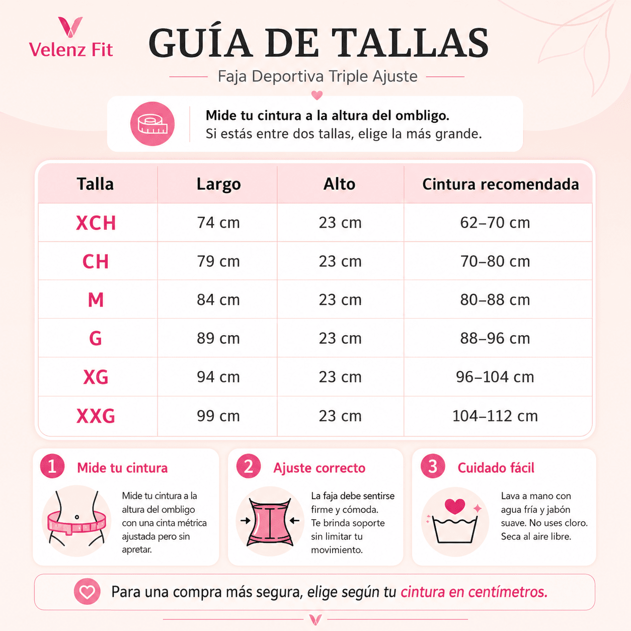 Faja Deportiva Modeladora Triple Ajuste para Mujer 