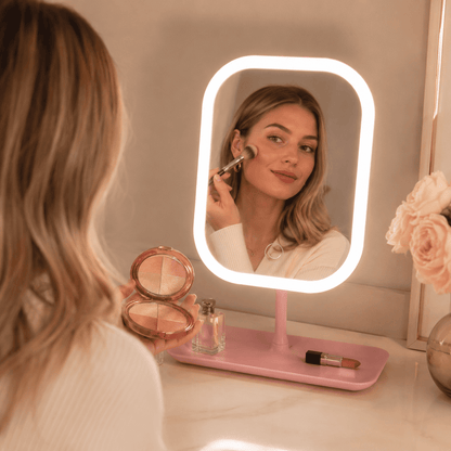 Espejo LED de Maquillaje con Paleta Glow de Regalo | Velenz