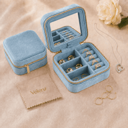 Joyero Premium de Viaje para Mujer + Paño Limpiador de Regalo