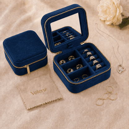 Joyero Premium de Viaje para Mujer + Paño Limpiador de Regalo