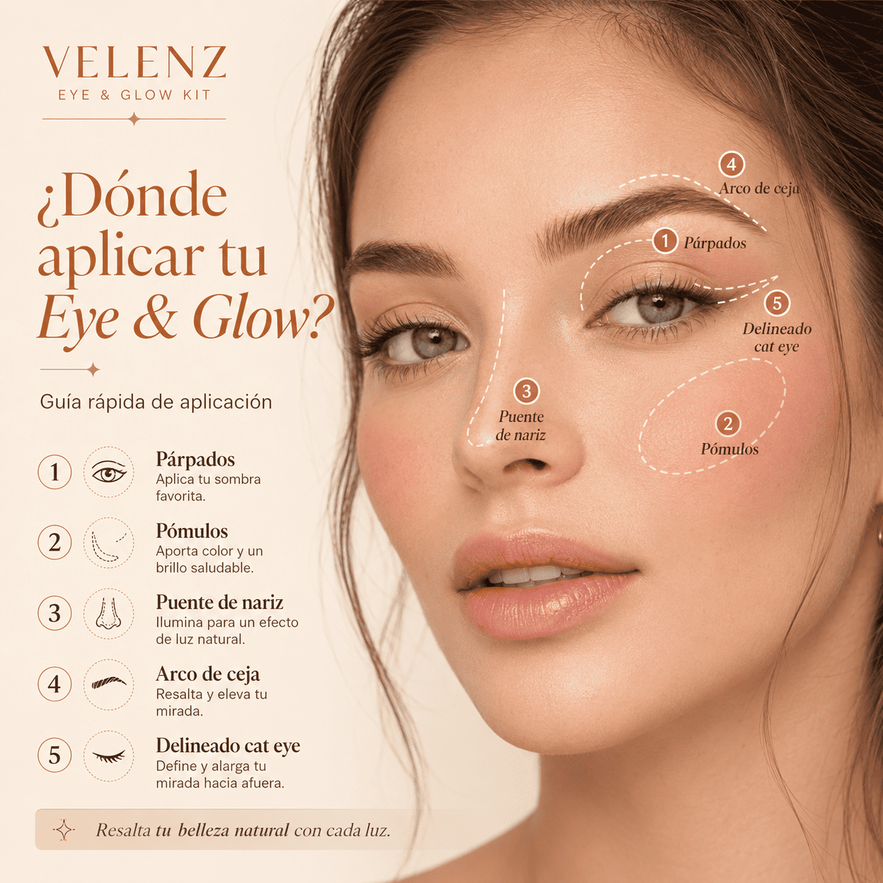 Kit de Maquillaje con Delineador y Paleta para Ojos