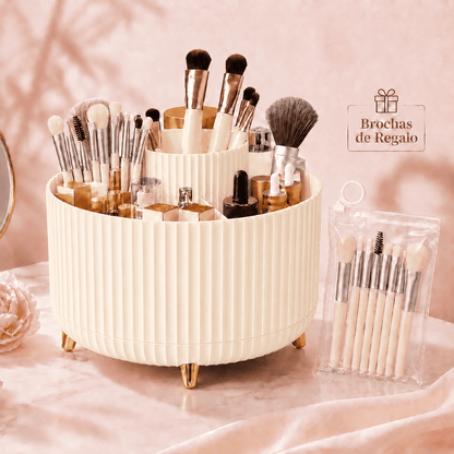 Organizador Premium de Maquillaje 360° + Brochas de Regalo | Velenz