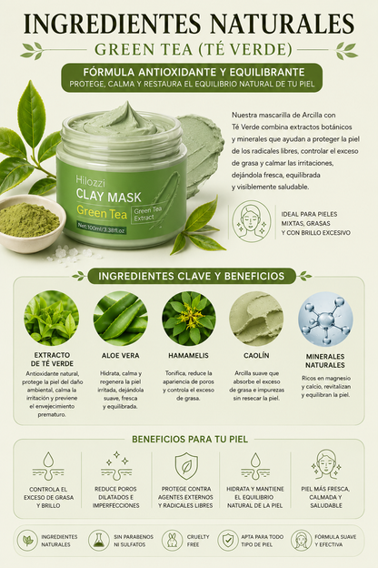 Mascarilla Facial Detox de Arcilla 