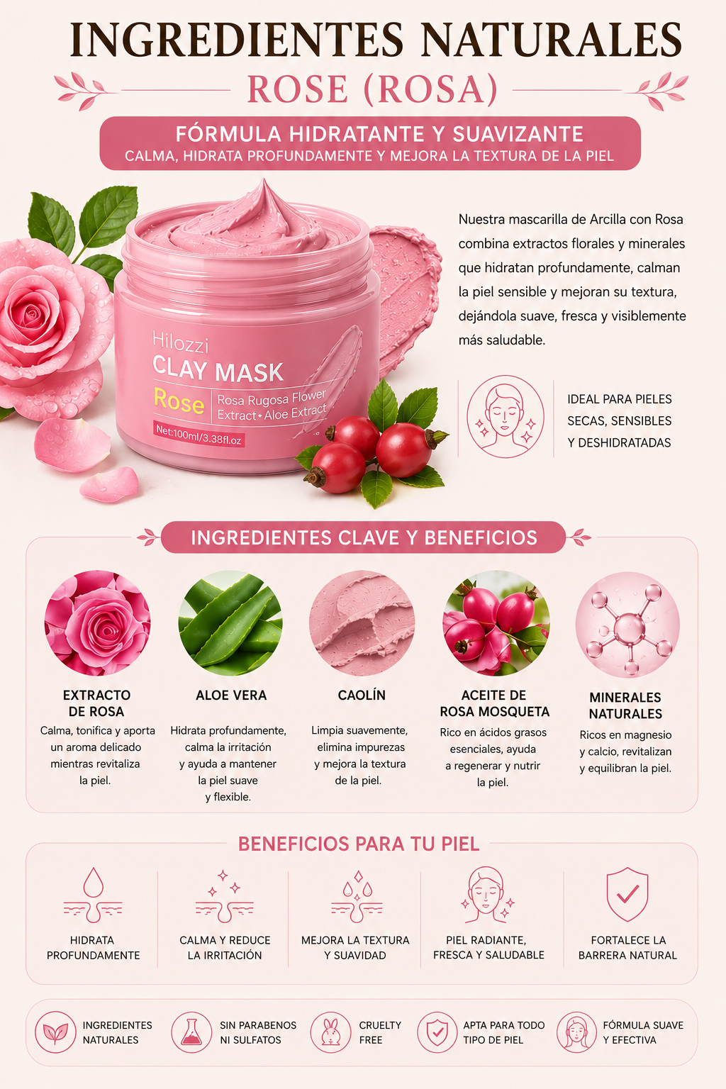 Mascarilla Facial Detox de Arcilla 