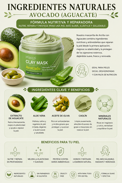 Mascarilla Facial Detox de Arcilla 