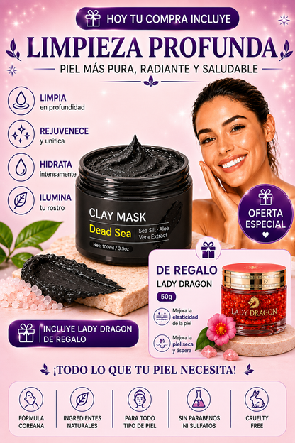 Mascarilla Facial Detox de Arcilla 