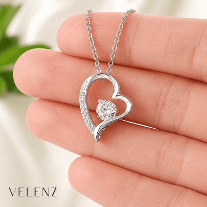 Collar Amor Eterno para Hija con Carta Emotiva, Caja de Regalo y Rosa Encantada Gratis