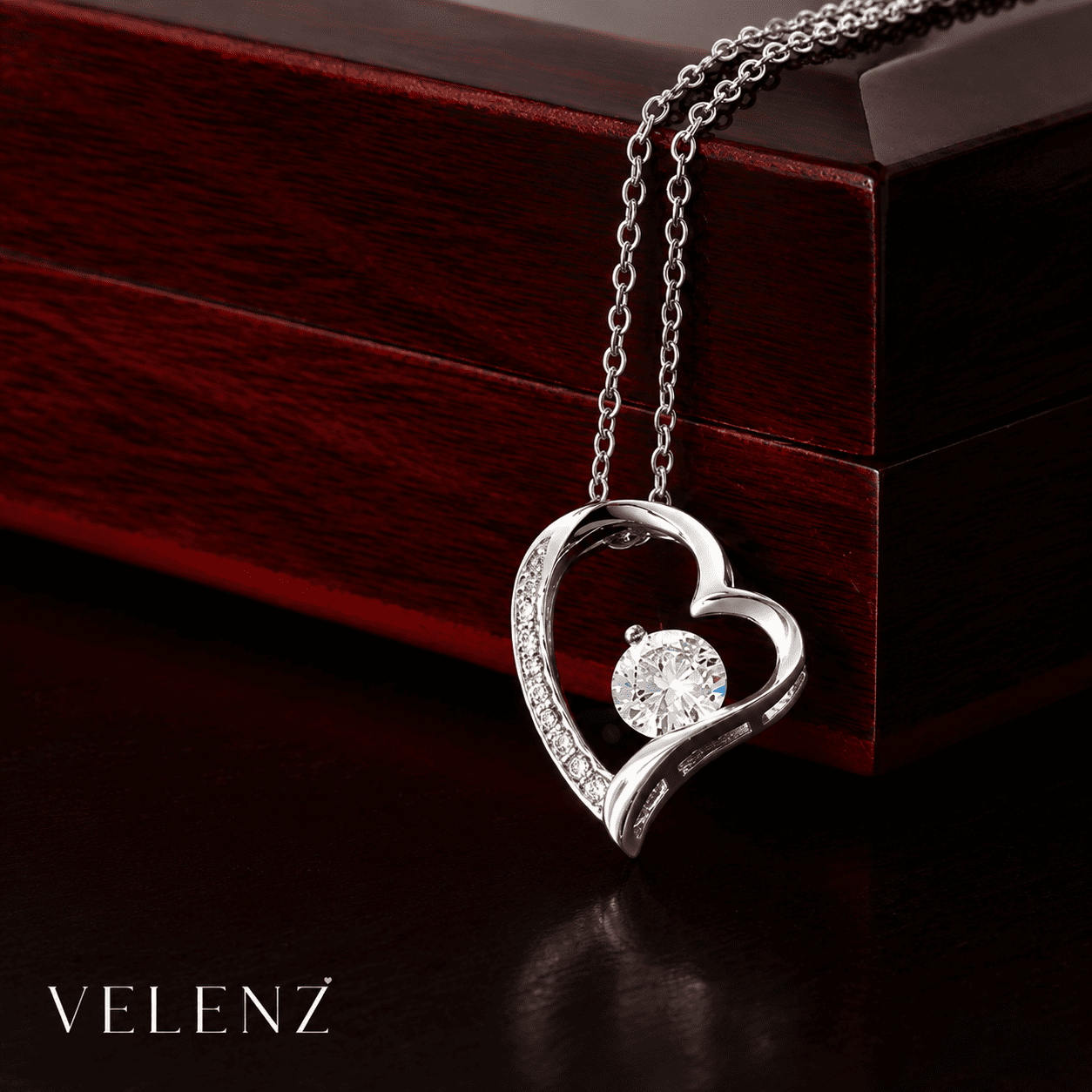 Collar Amor Eterno para Hija con Carta Emotiva, Caja de Regalo y Rosa Encantada Gratis
