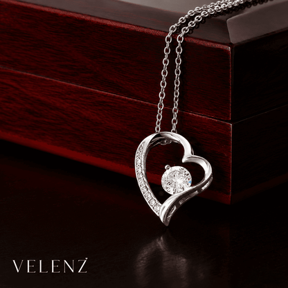 Collar Amor Eterno para Hija con Carta Emotiva, Caja de Regalo y Rosa Encantada Gratis