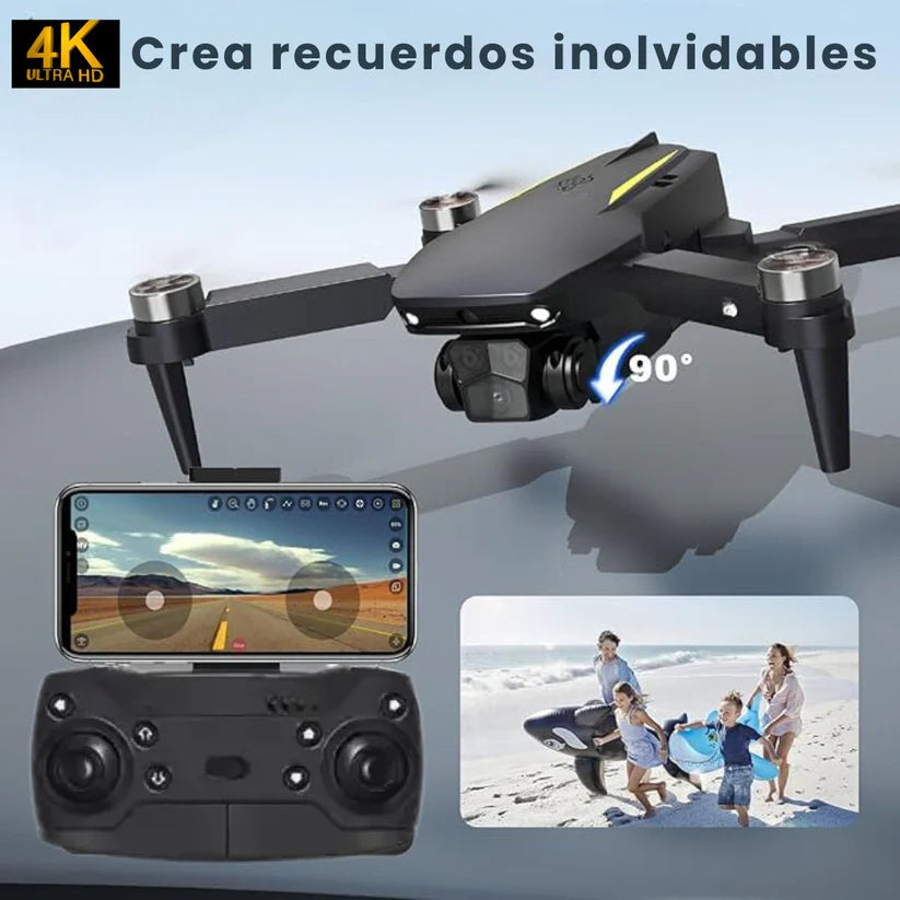 Dron PRO 4K WIFI + Control de Alta Definición - (ESTUCHE DE REGALO)