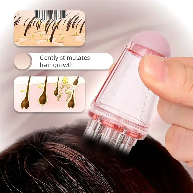 4 in 1 Hair Care Kit Scalp Massage Brush Applicator Bottle Hair Comb Spray Bottle Detangler Brush for Hair Scalp Treatment