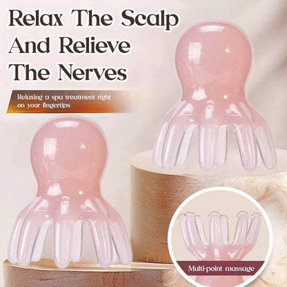 4 in 1 Hair Care Kit Scalp Massage Brush Applicator Bottle Hair Comb Spray Bottle Detangler Brush for Hair Scalp Treatment