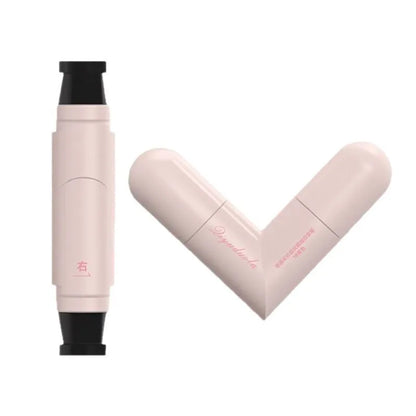 1 unidad: Sello giratorio para delineador de ojos con doble punta integrada, plantilla DIY para delineado alado, bolígrafos líquidos resistentes al agua, a prueba de manchas y de larga duración, en negro y marrón