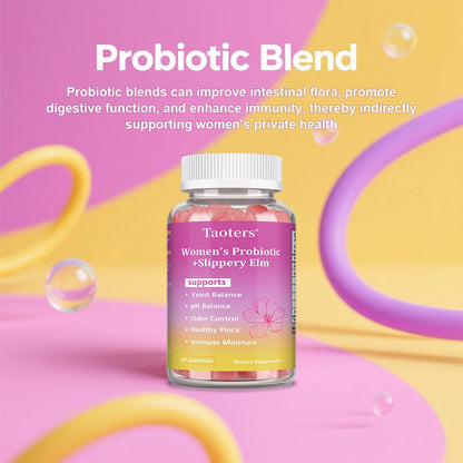Gominolas probióticas para mujeres, favorecen la salud femenina: equilibran el pH, controlan los olores y favorecen la salud inmunológica intestinal - 60 gominolas