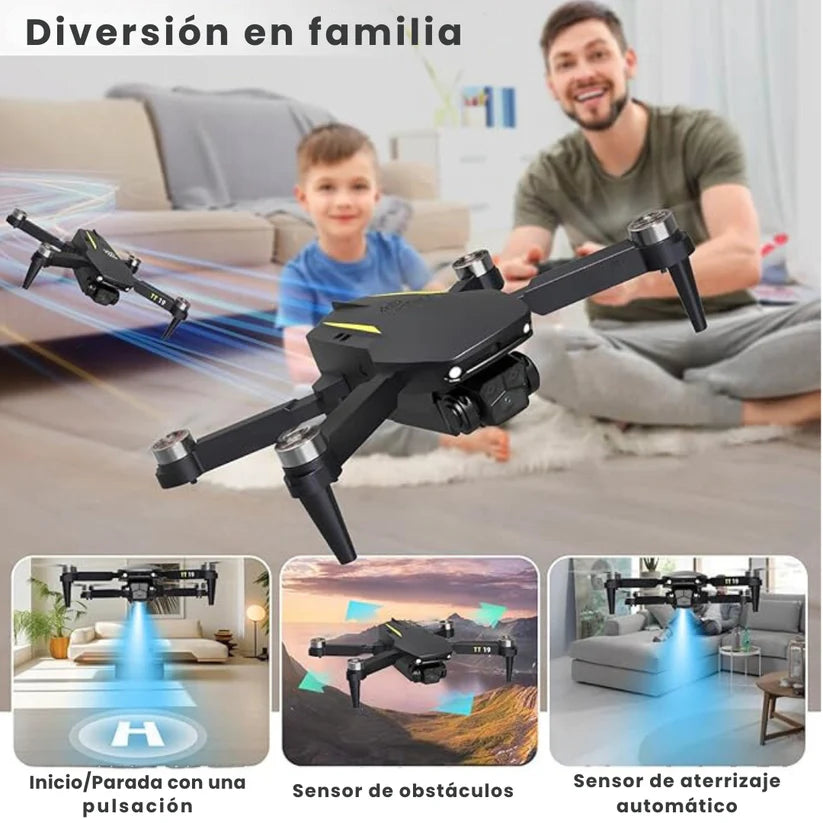 Dron PRO 4K WIFI + Control de Alta Definición - (ESTUCHE DE REGALO)