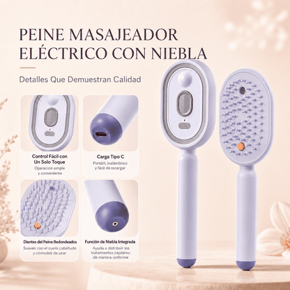 Lissora™ Cepillo Alisador Eléctrico 4 en 1 + Aceite Capilar y Gorro de Satén GRATIS