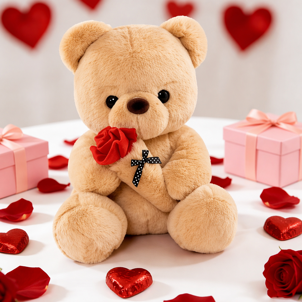 Collar de Corazón Te Amo en 100 Idiomas con Rosa Roja y Caja de Regalo para Mujer