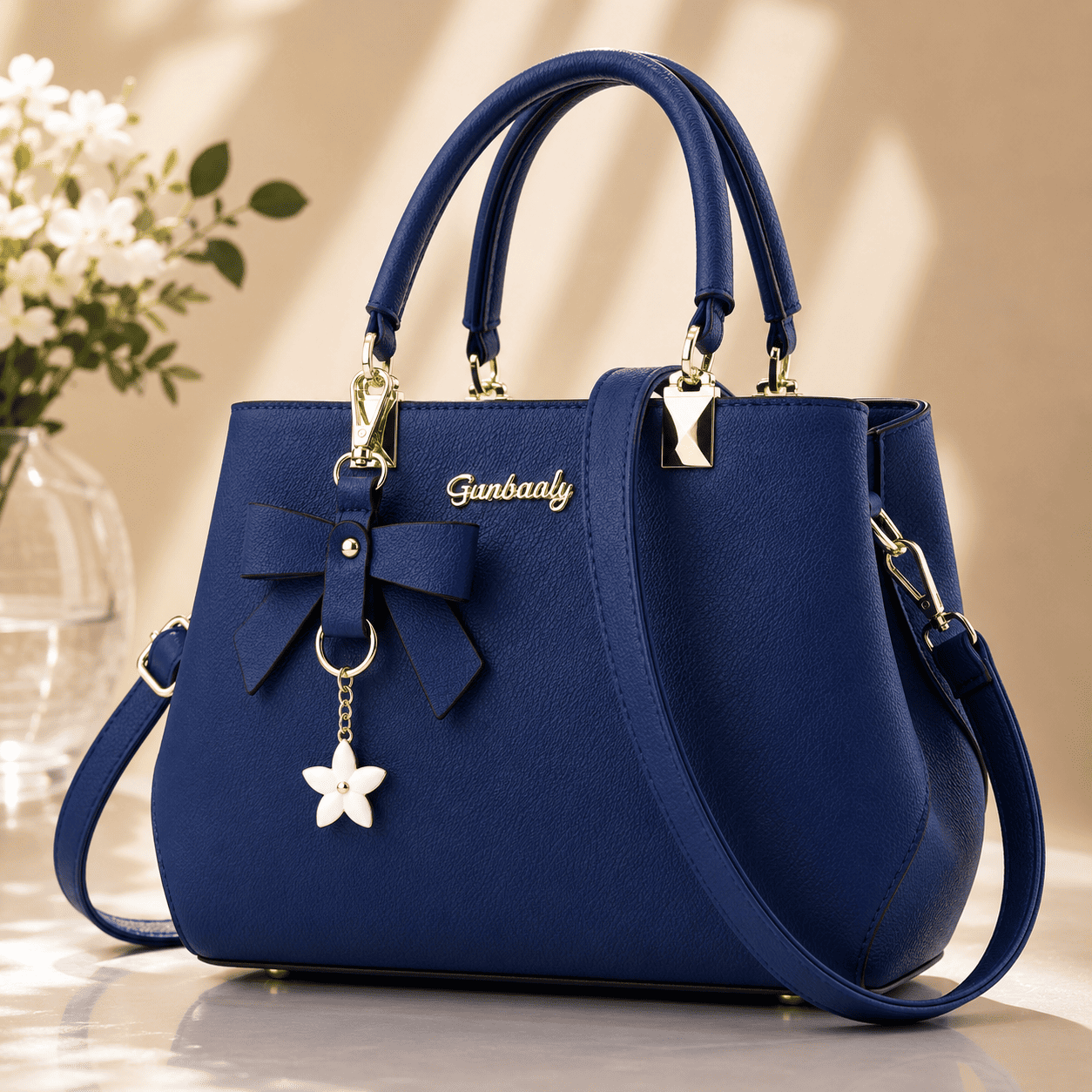 Bolsa Femenina de Cuero Genuino Impermeable - Diseño Premium con Correa Ajustable