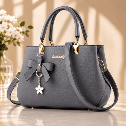 Bolsa Femenina de Cuero Genuino Impermeable - Diseño Premium con Correa Ajustable