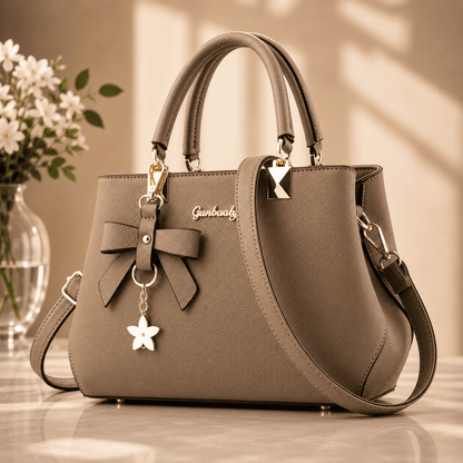 Bolsa Femenina de Cuero Genuino Impermeable - Diseño Premium con Correa Ajustable