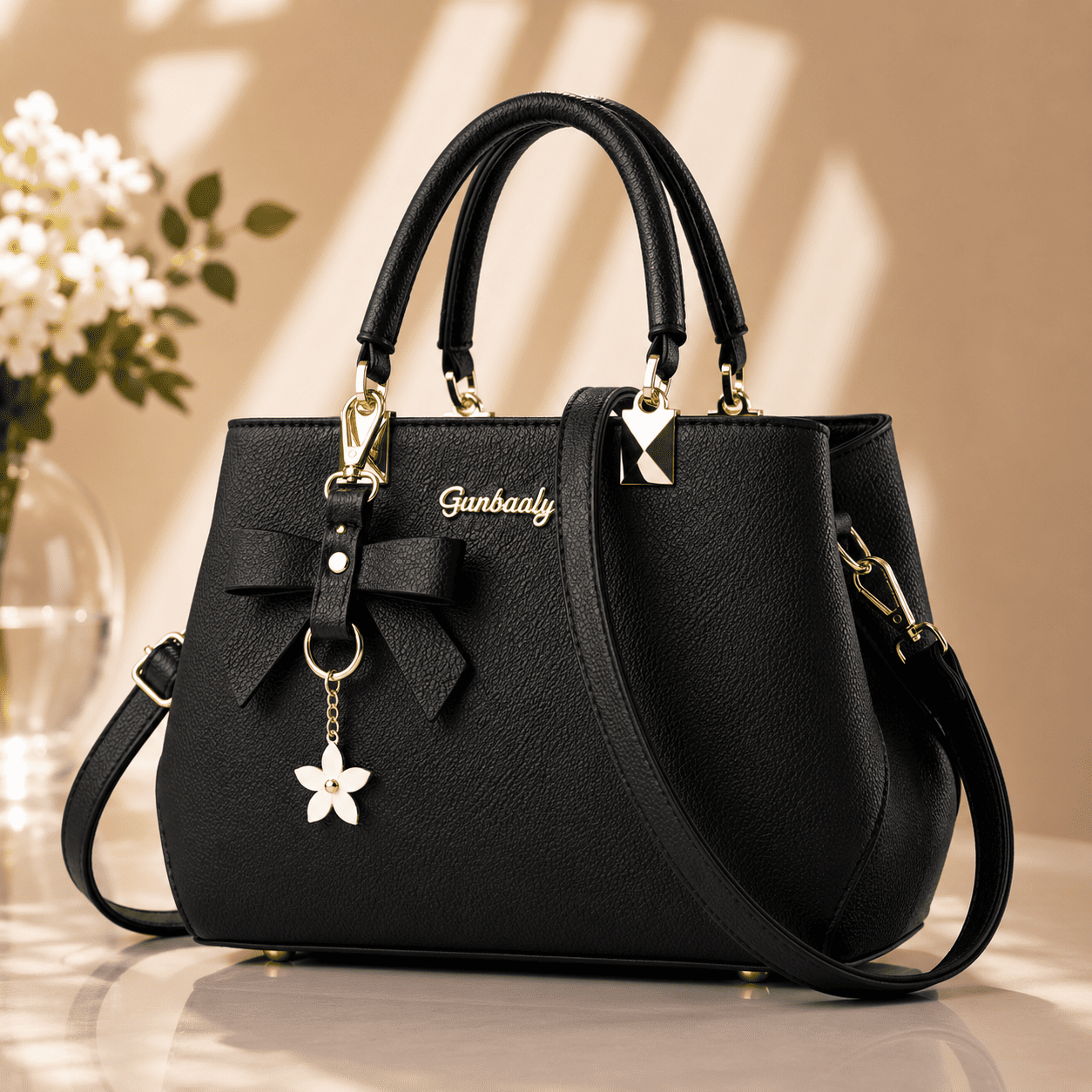 Bolsa Femenina de Cuero Genuino Impermeable - Diseño Premium con Correa Ajustable