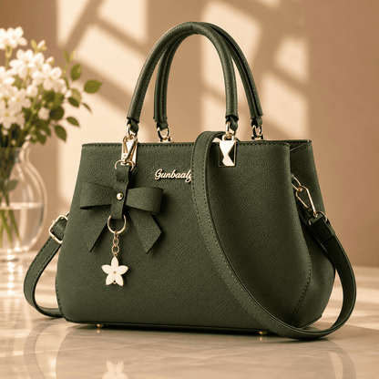 Bolsa Femenina de Cuero Genuino Impermeable - Diseño Premium con Correa Ajustable